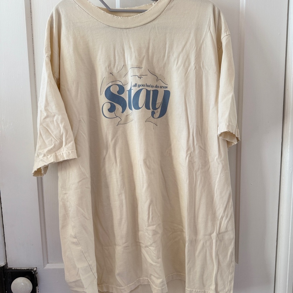 Taylor Swift “All You Had To Do Was Stay” 1989 Album Cream Graphic Tee